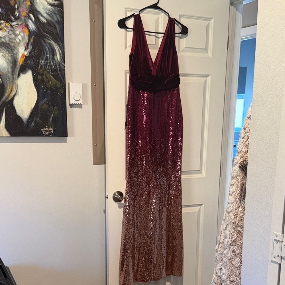 Ever Pretty Burgundy Dress